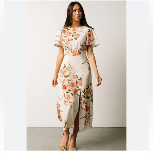 SUGARLIPS Floral MIDI Dress - Picture 2 of 14